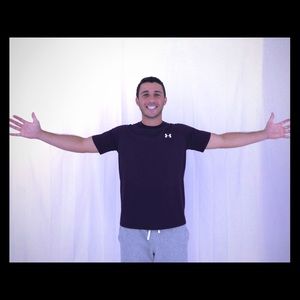 UNDER ARMOR TRAINING TEE- SHORT SLEEVE - PURPLE